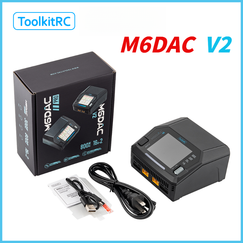 Drone Racing Charger - شاحن بطارية ToolkitRC M6DAC V2 للسيارات