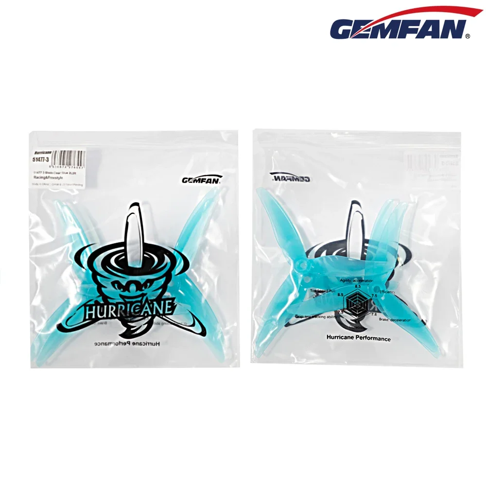 Drone Racing Propeller - 10 أزواج (10CW + 10CCW) Gemfan