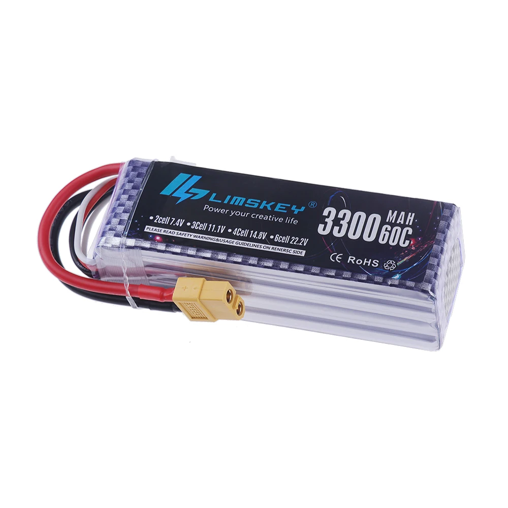 بطارية ليثيوم بوليمر 4S 14.8 ف - مراجعة Drone Racing Battery وسعره