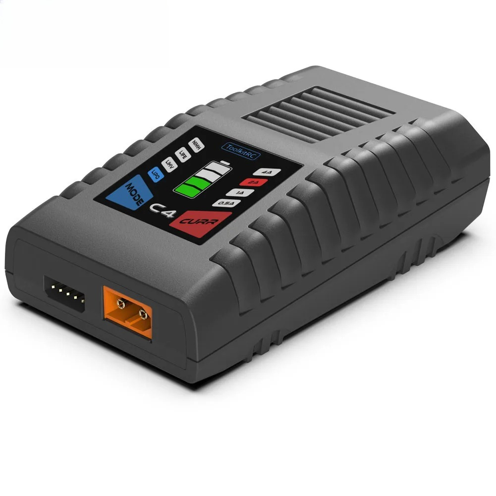 شاحن ToolkitRC C4 بقوة 50 واط  - مراجعة Drone Racing Charger وسعره