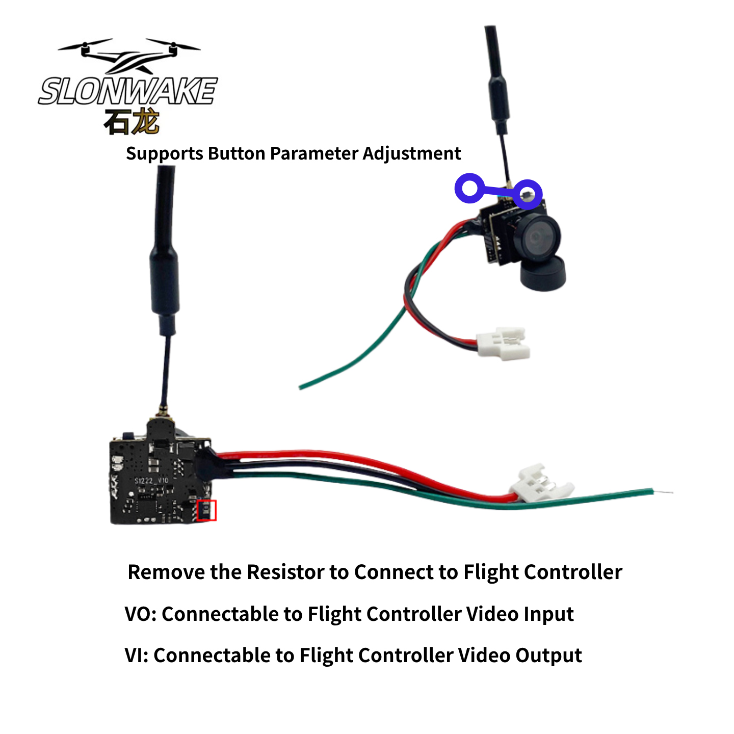 كاميرا SLONWAKE 5.8G للبث الفي - مراجعة Drone Racing Transmitter وسعره
