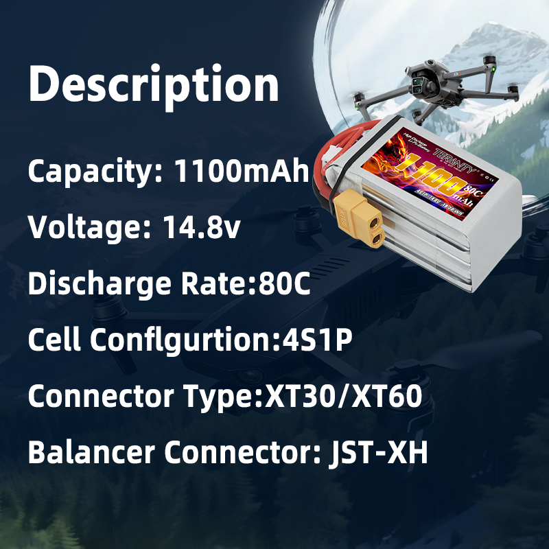 بطارية ليثيوم بوليمر TERANTY 4 - مراجعة Drone Racing Battery وسعره