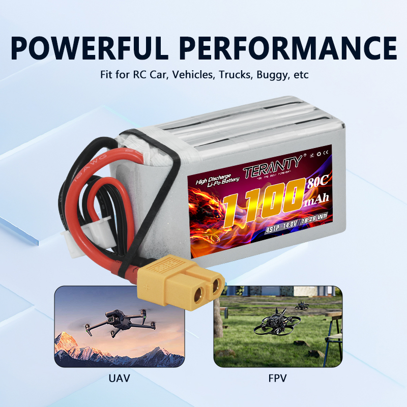 بطارية ليثيوم بوليمر TERANTY 4 - مراجعة Drone Racing Battery وسعره