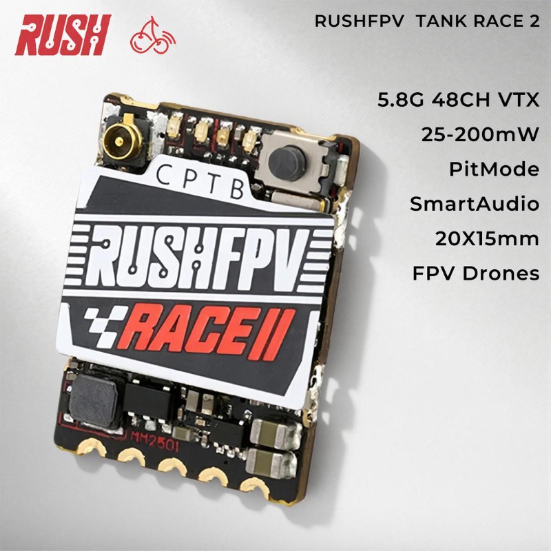جهاز إرسال فيديو RushFPV بتردد - مراجعة Drone Racing Vtx وسعره
