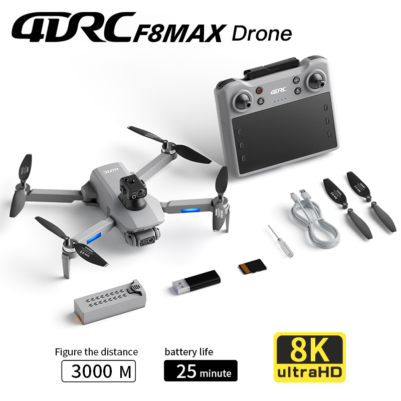 F8 MAX GPS الطائرة بدون طيار ا - مراجعة Drone Racing Camera وسعره