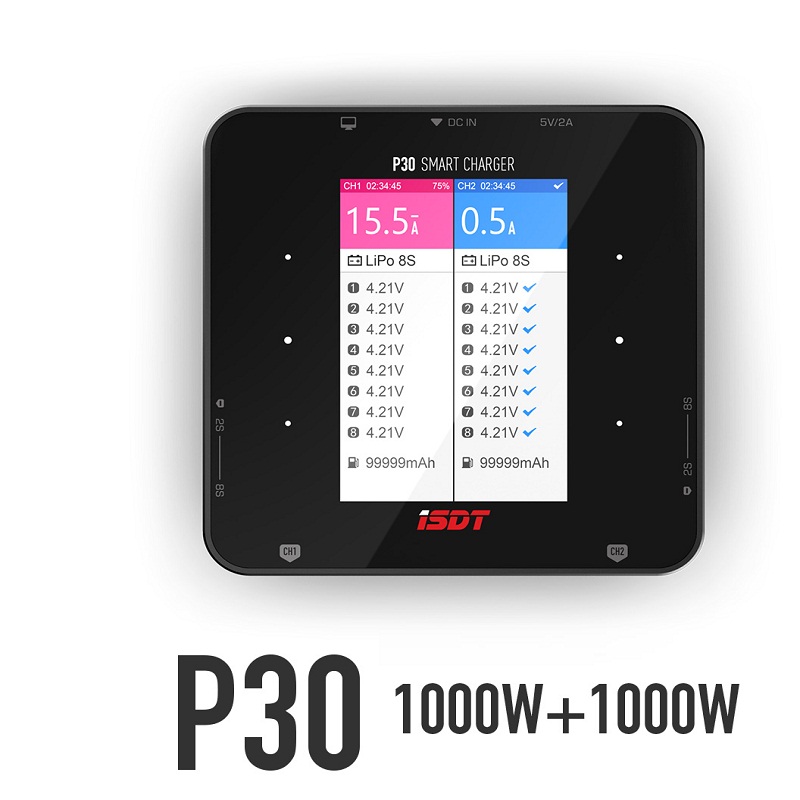 شاحن ISDT P30 ثنائي التوازن بق - مراجعة Drone Racing Charger وسعره