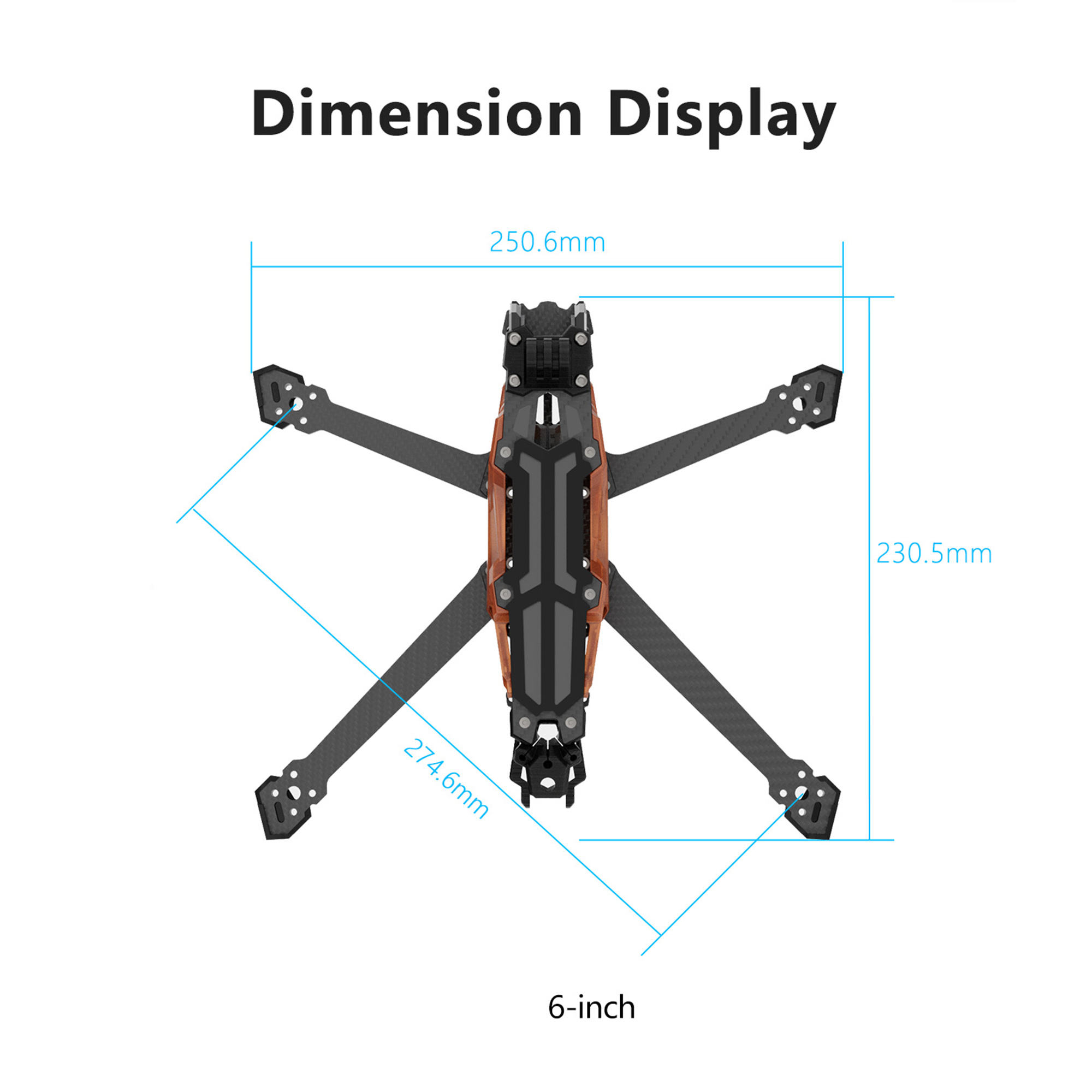 إطار GEPRC GEP-Vapor-D5 D6 O4  - مراجعة Drone Racing Frame وسعره